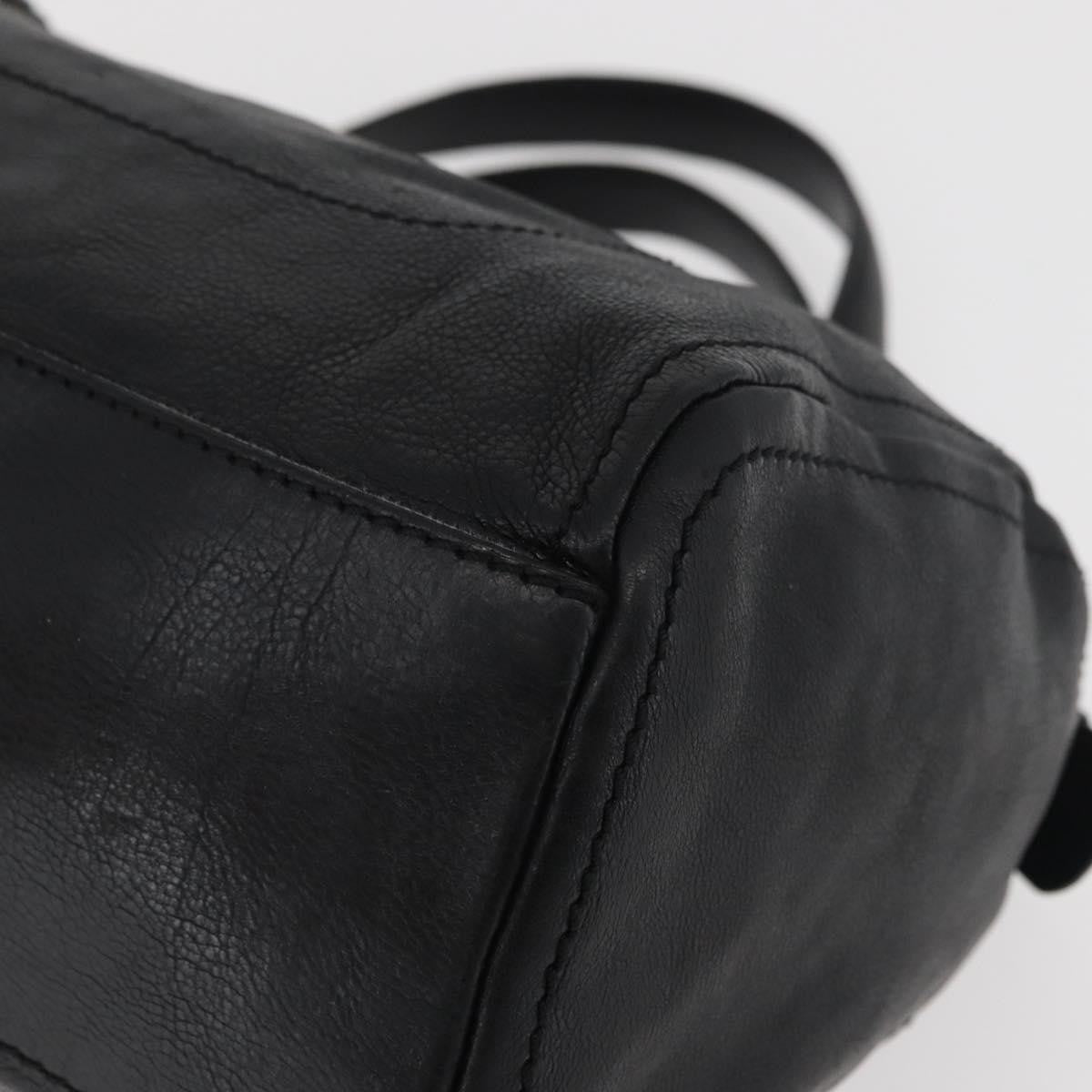 Celine Vintage Leather Black Leather Handbag (Pre-Owned)