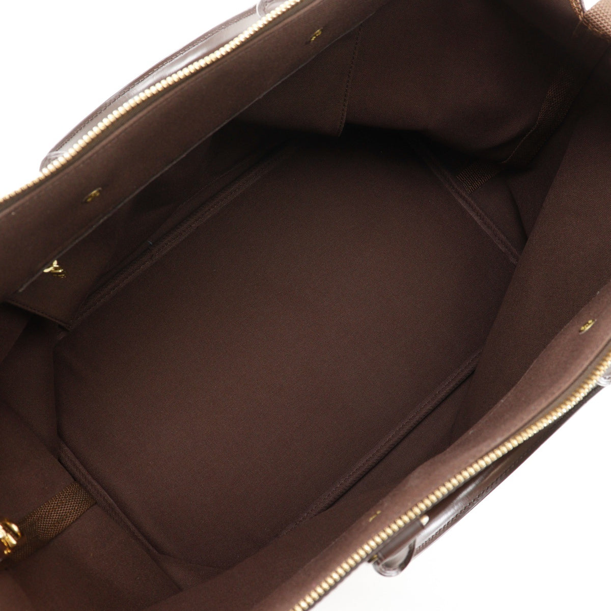 Louis Vuitton Greenwich Damier Brown Canvas Handbag (Pre-Owned)