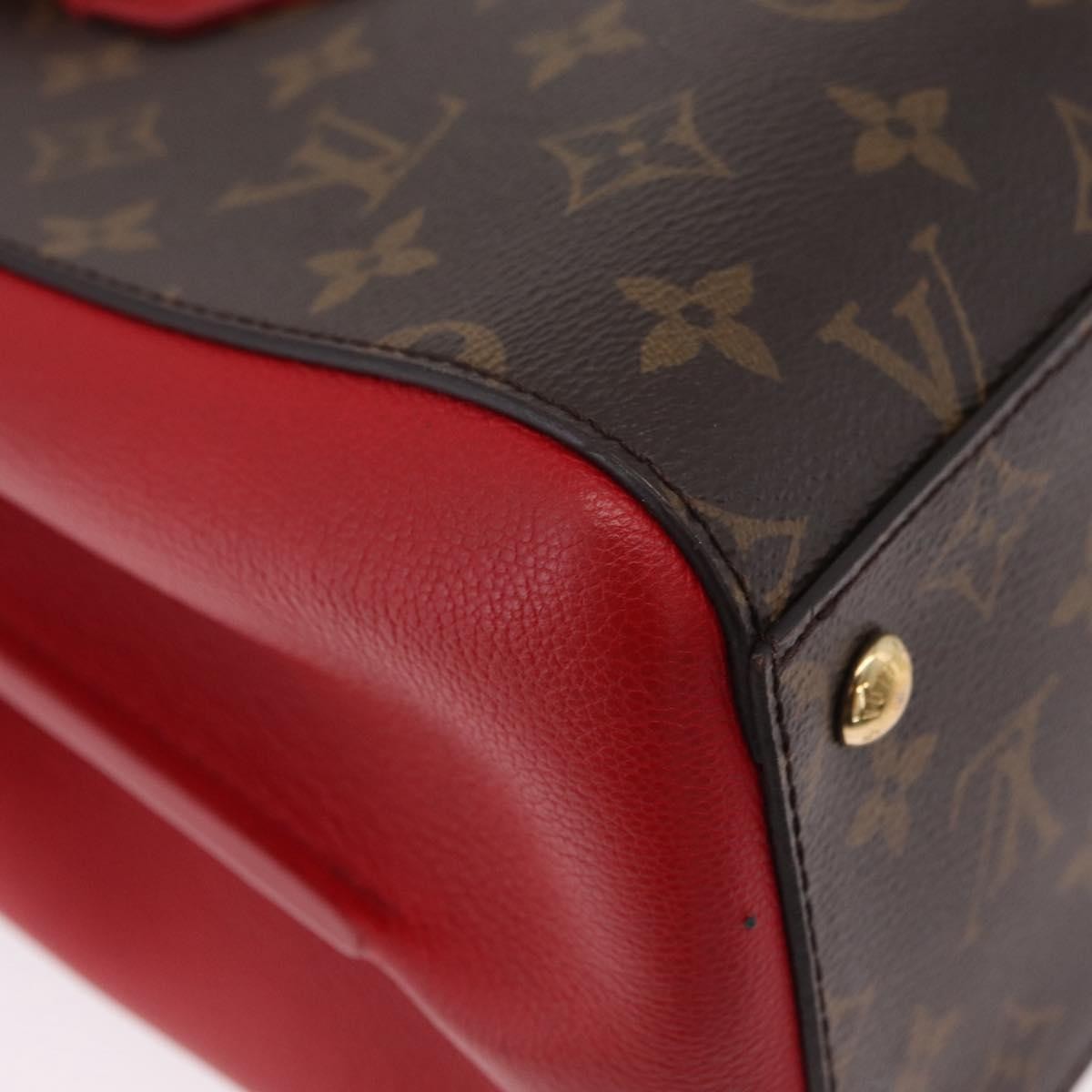 Louis Vuitton Florine Monogram Canvas And Leather Brown Canvas Handbag (Pre-Owned)
