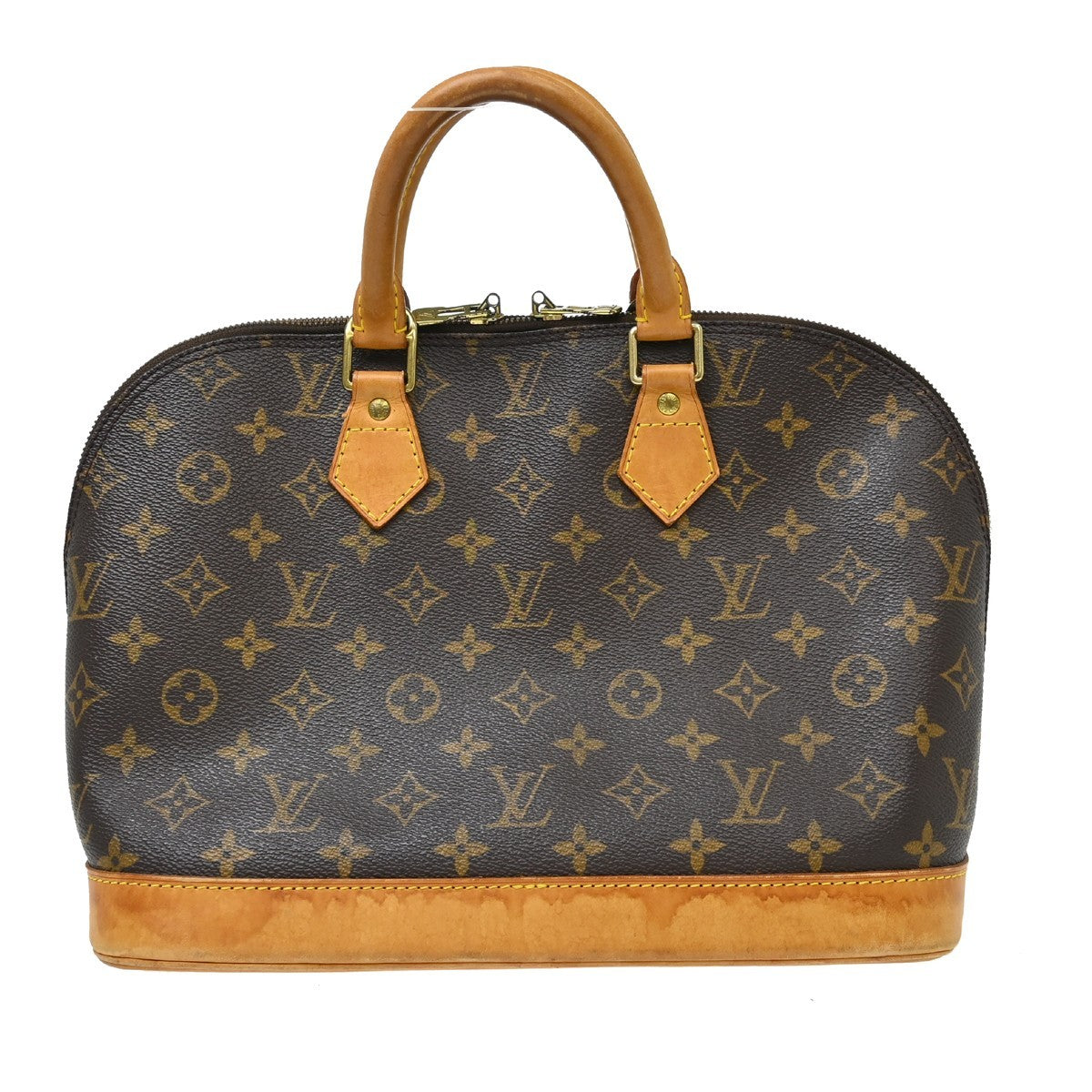 Louis Vuitton Alma Monogram Canvas Brown Canvas Handbag (Pre-Owned)