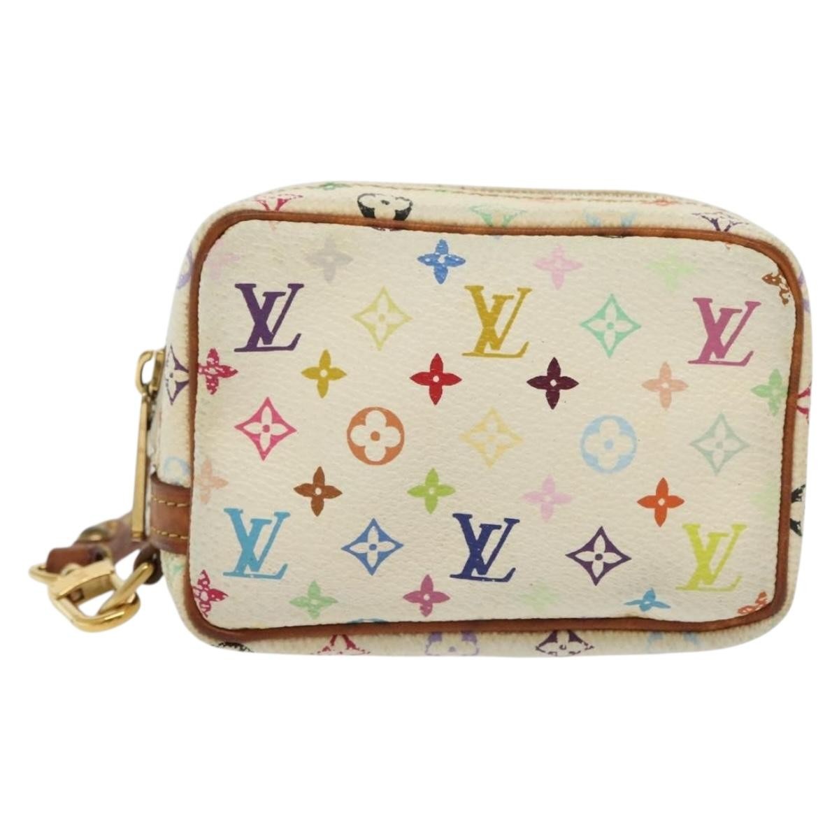 Louis Vuitton Wapity Trousse Monogram Multicolor White Canvas Clutche & Pouche Bag (Pre-Owned)