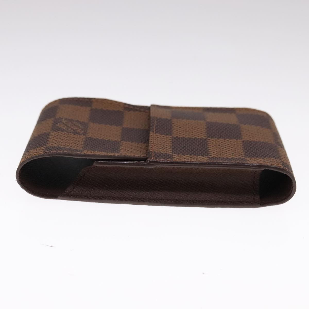 Louis Vuitton Etui Cigarette Case Damier Canvas Brown Canvas Wallets Accessory (Pre-Owned)