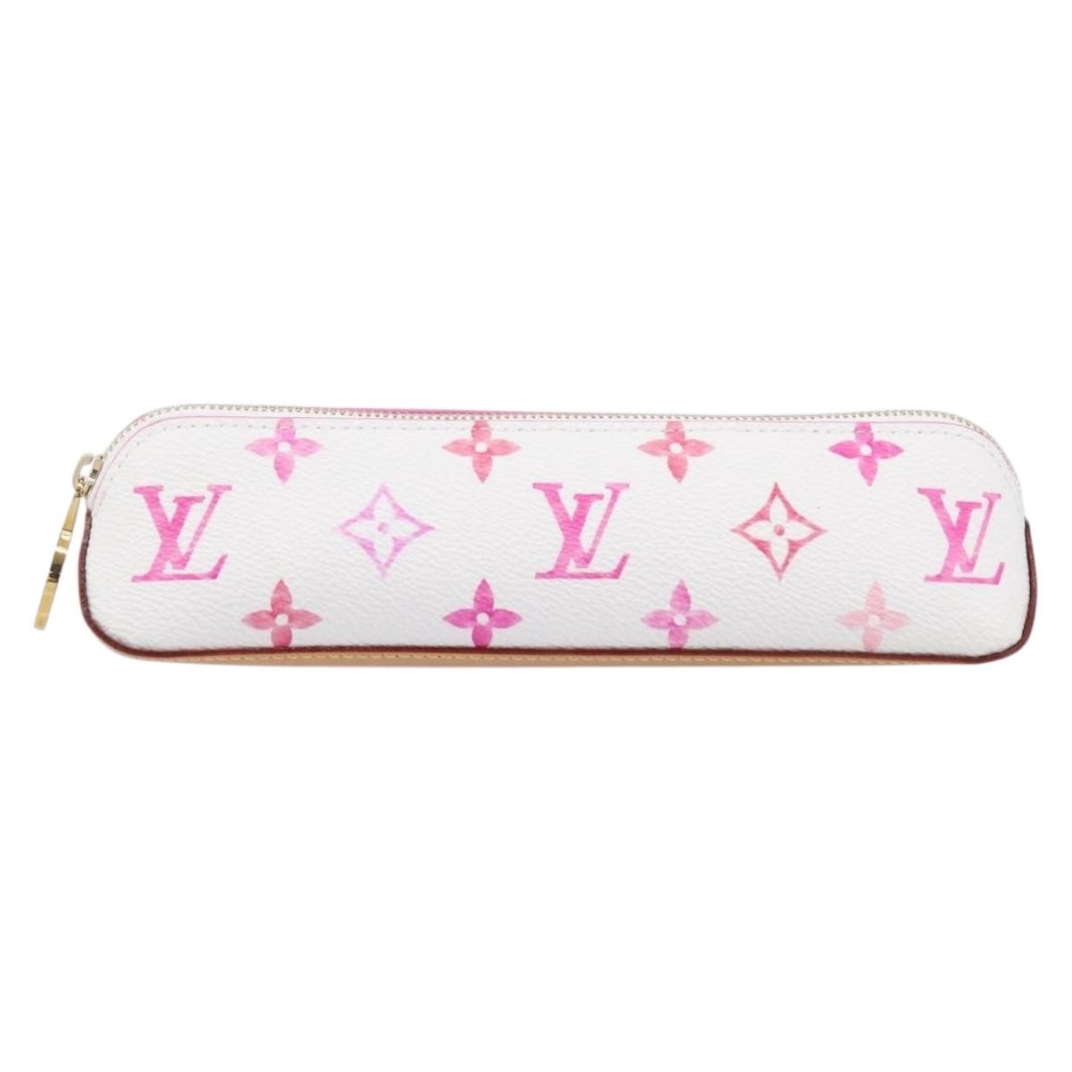 Louis Vuitton Elizabeth Pencil Limited Edition Escale Monogram Giant Pink Canvas Clutche & Pouche Bag (Pre-Owned)