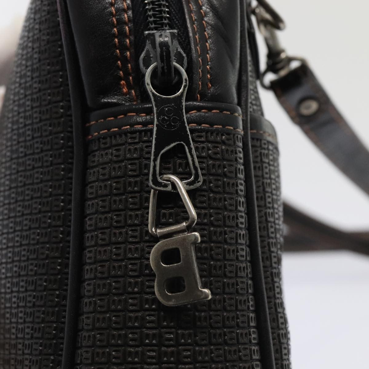 Bally Vintage Pvc And Leather Black Pvc Shoulder Bag Bag (Pre-Owned)