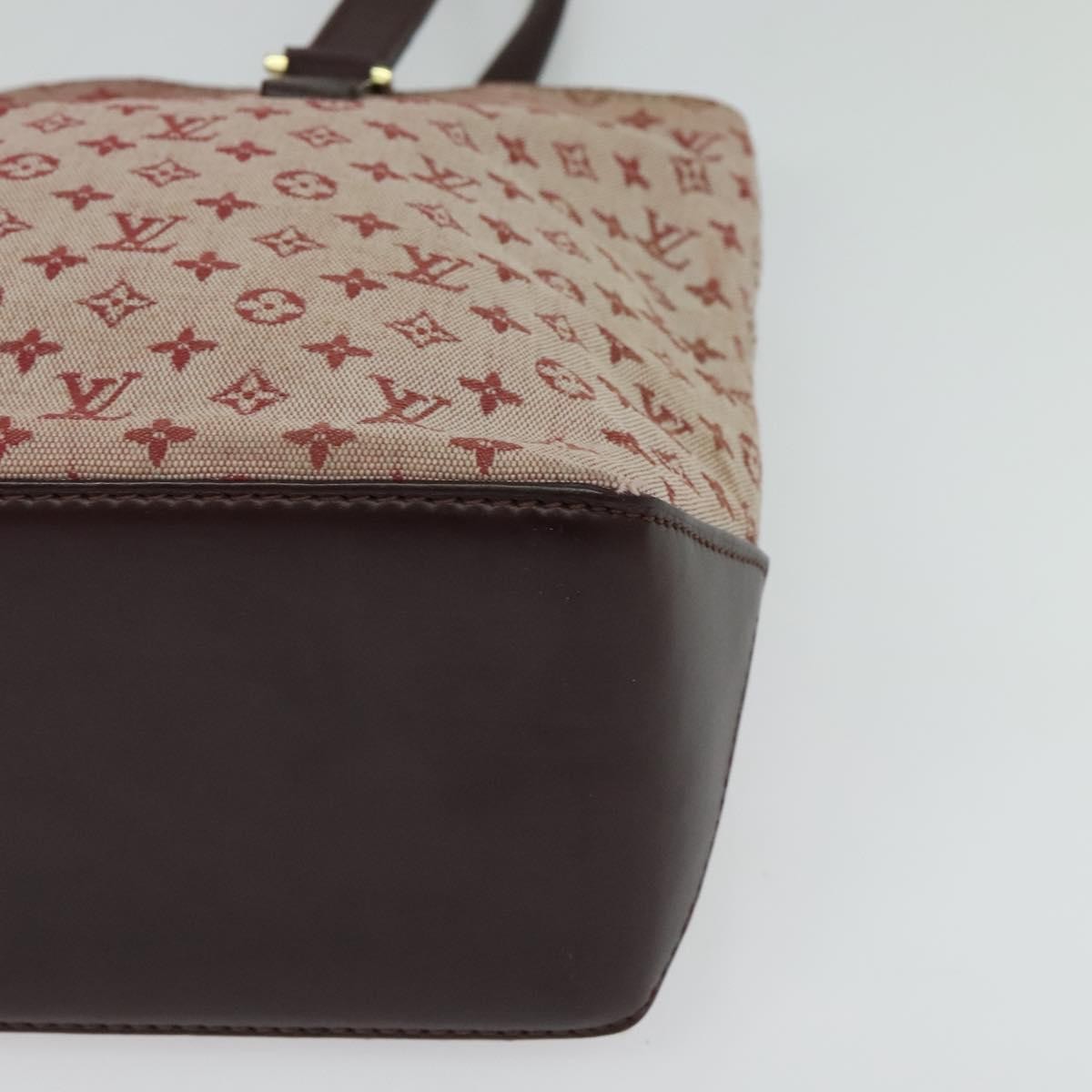 Louis Vuitton Cabas Piano Monogram Canvas Red Canvas Bag (Pre-Owned)