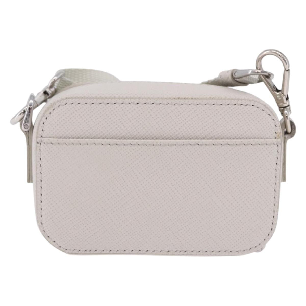 Prada Brique Camera Crossbody Bag Saffiano Leather Beige Leather Clutche & Pouche Bag (Pre-Owned)