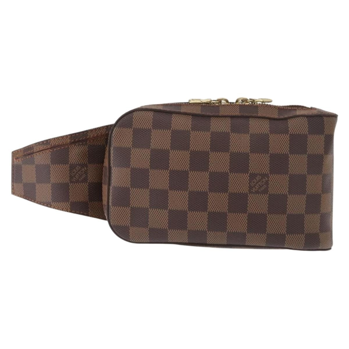 Louis Vuitton Geronimos Waist Damier Ebene Brown Canvas Clutche & Pouche Bag (Pre-Owned)