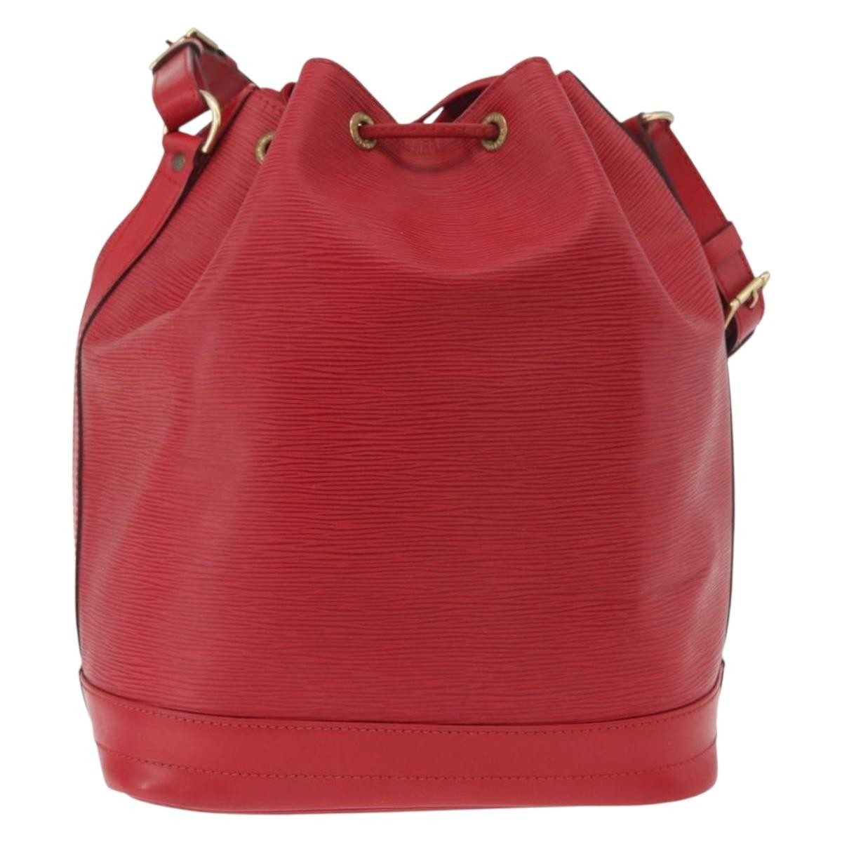 Louis Vuitton Noe Leather Red Leather Shoulder Bag Bag (Pre-Owned)