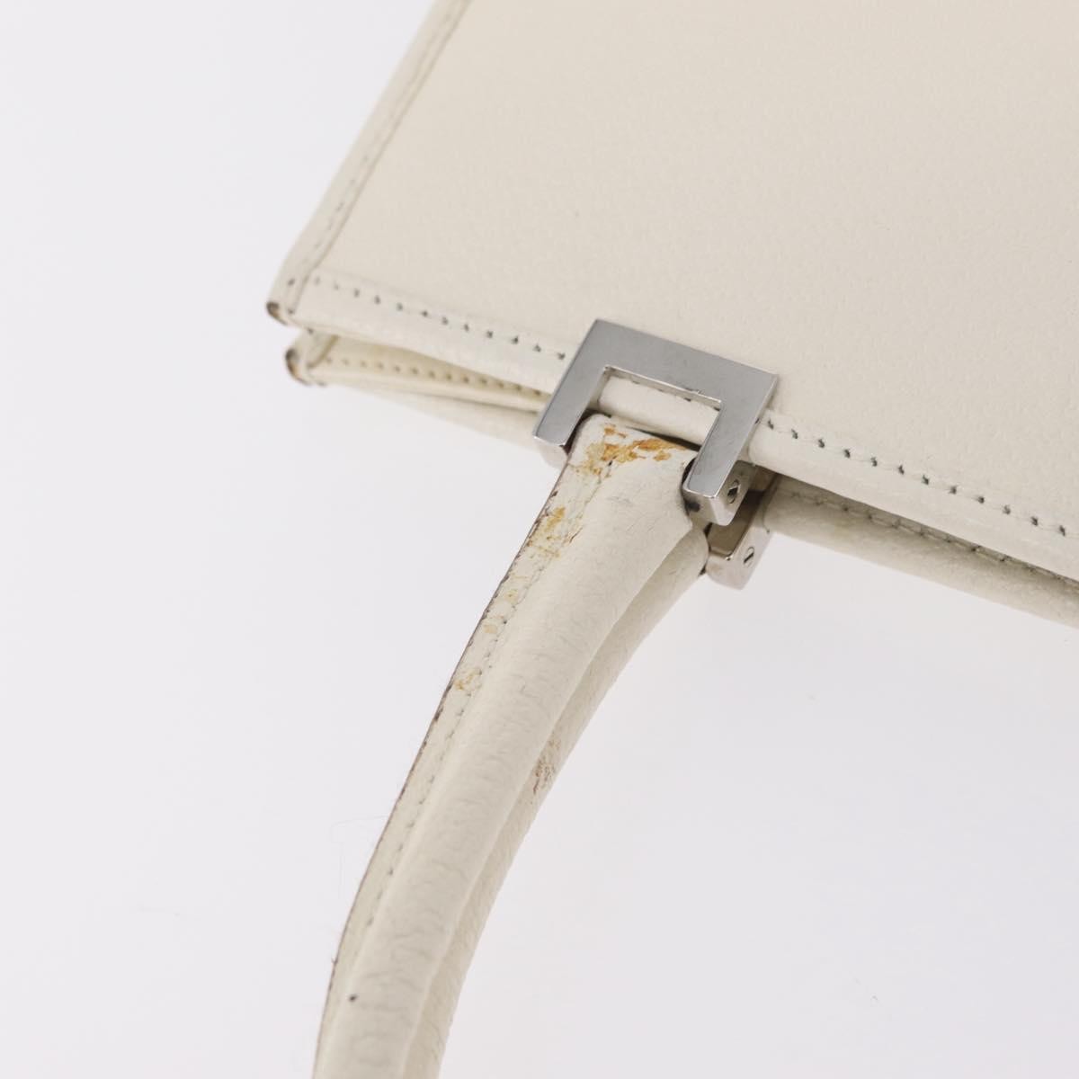 Gucci Jackie Soft Leather White Leather Tote Bag Bag (Pre-Owned)