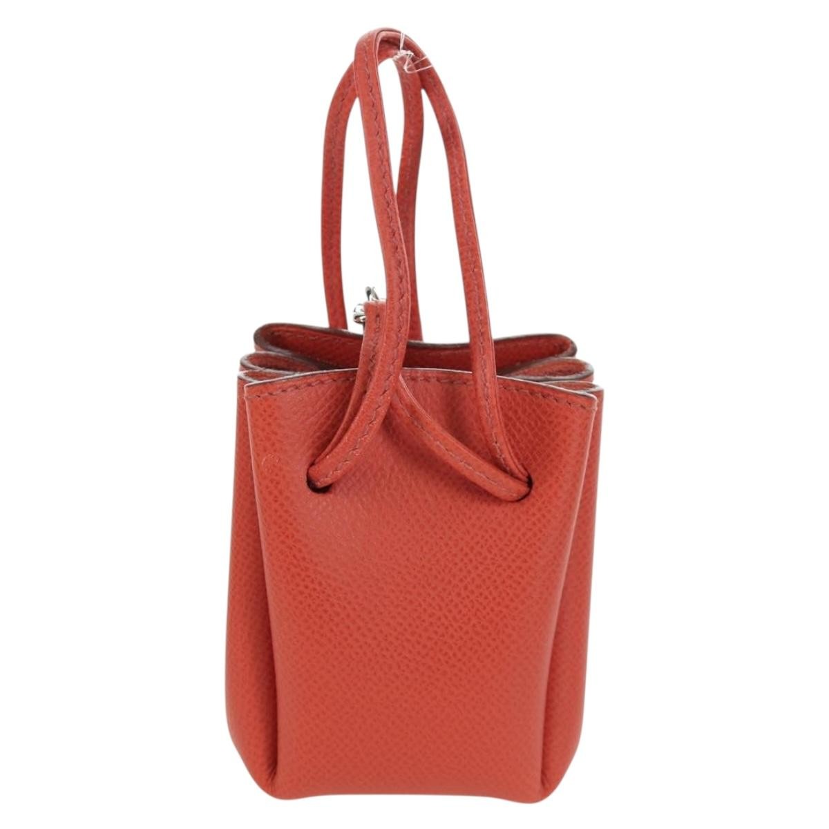 Hermes Vespa Leather Red Leather Clutche & Pouche Bag (Pre-Owned)