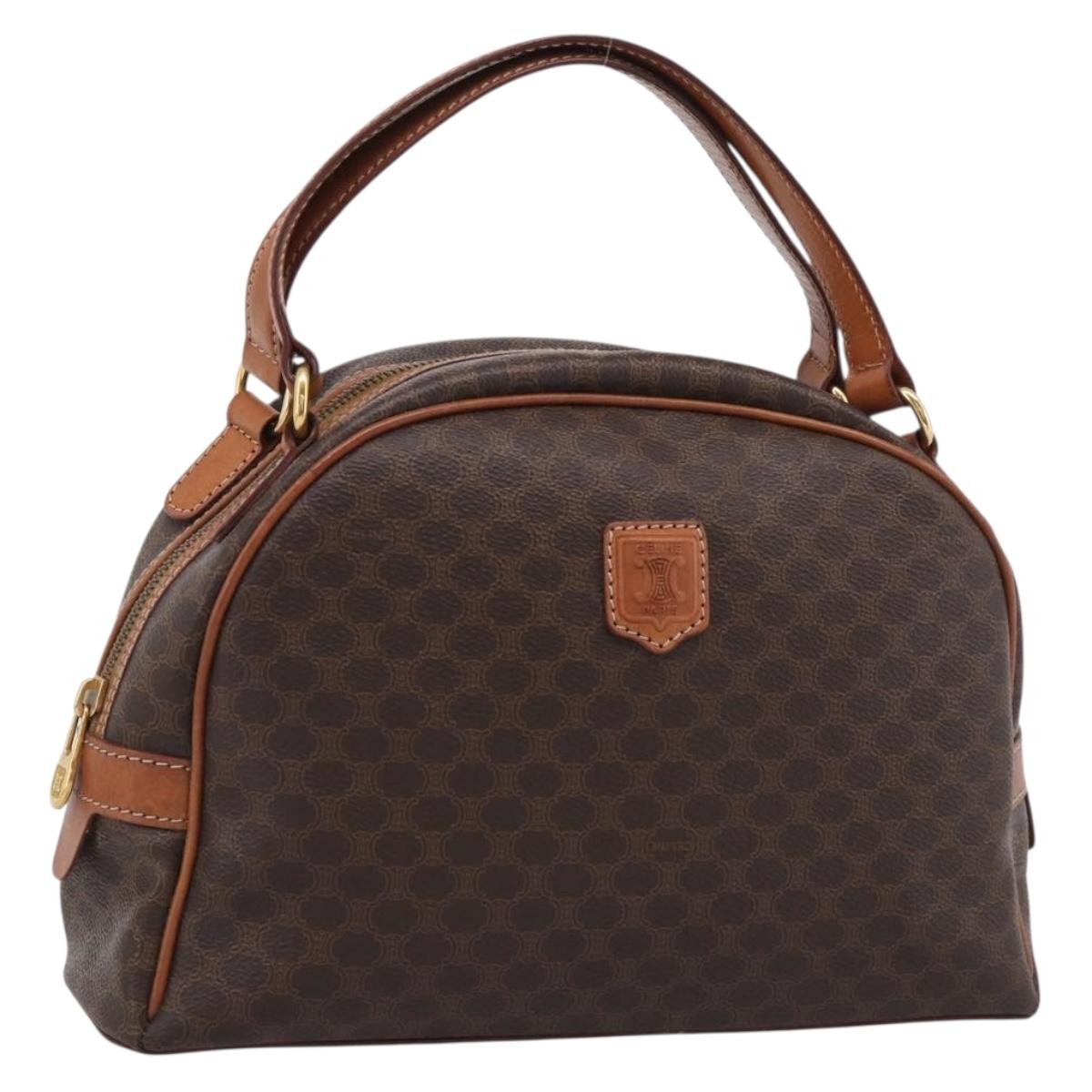 Celine C Macadam Canvas Brown Canvas Handbag (Pre-Owned)