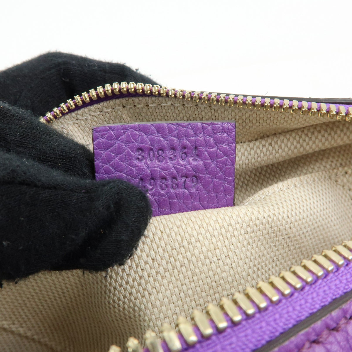 Gucci Soho Disco Leather Purple Leather Crossbody Bag Bag (Pre-Owned)