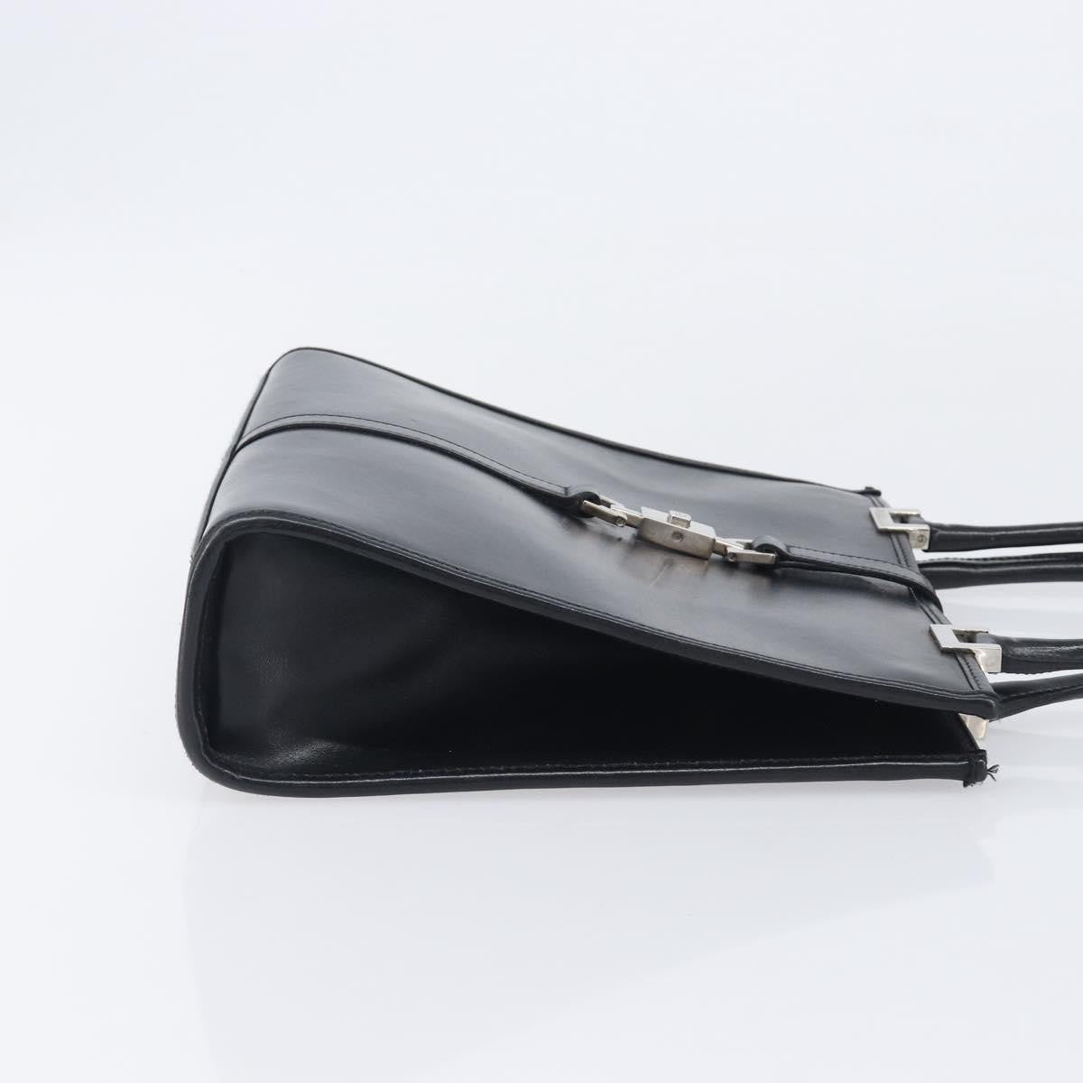 Gucci Jackie Leather Black Leather Tote Bag Bag (Pre-Owned)