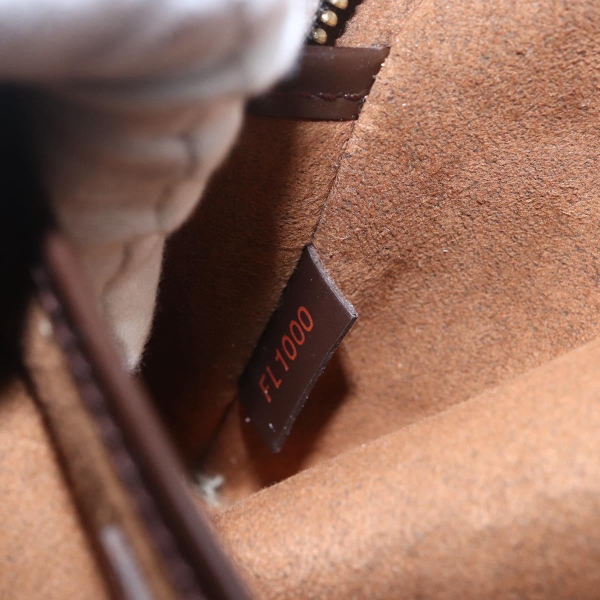 Louis Vuitton Pochette Saint Louis Damier Ebene Brown Canvas Clutche & Pouche Bag (Pre-Owned)