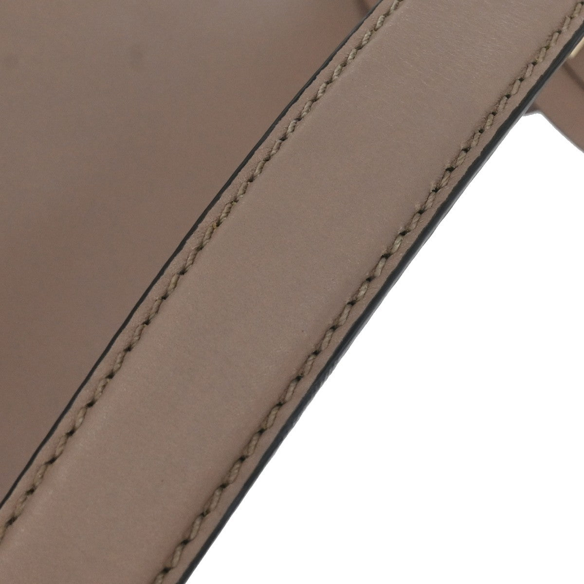 Valentino Garavani Rockstud Top Handle Leather Beige Leather Handbag (Pre-Owned)