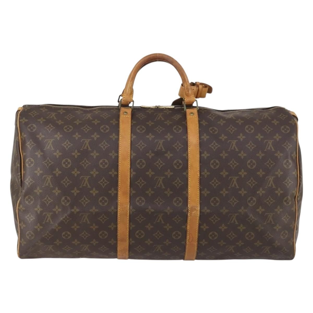 Louis Vuitton Keepall Monogram Canvas Brown Canvas Travel Bag Bag (Pre-Owned)