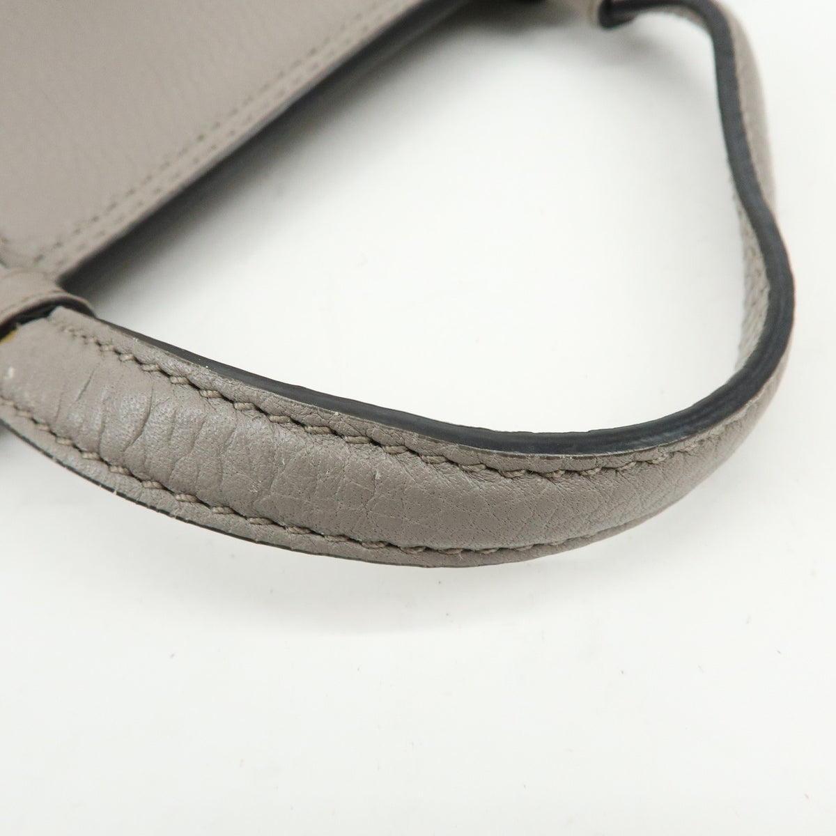 Gucci Bamboo Daily Top Handle Leather Gray Leather Handbag (Pre-Owned)