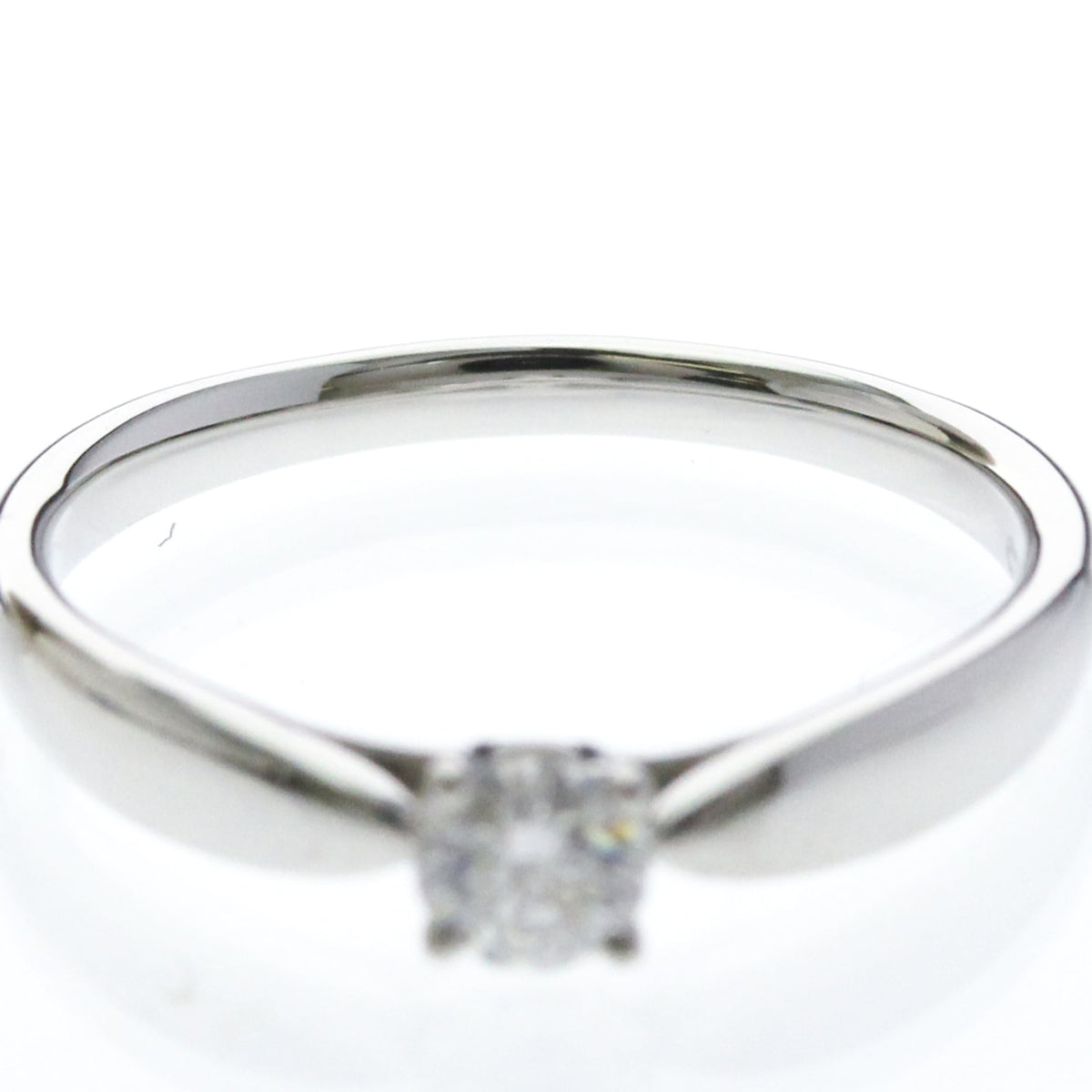 Tiffany & Co. Harmony Solitaire Platinum And Pave Diamonds With Rbc Diamond G/Vs1 Silver Platinum Ring Jewelry (Pre-Owned)