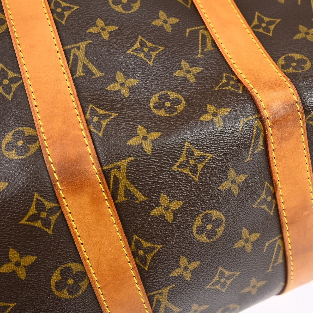 Louis Vuitton Keepall Monogram Brown Canvas Travel Bag Bag (Pre-Owned)