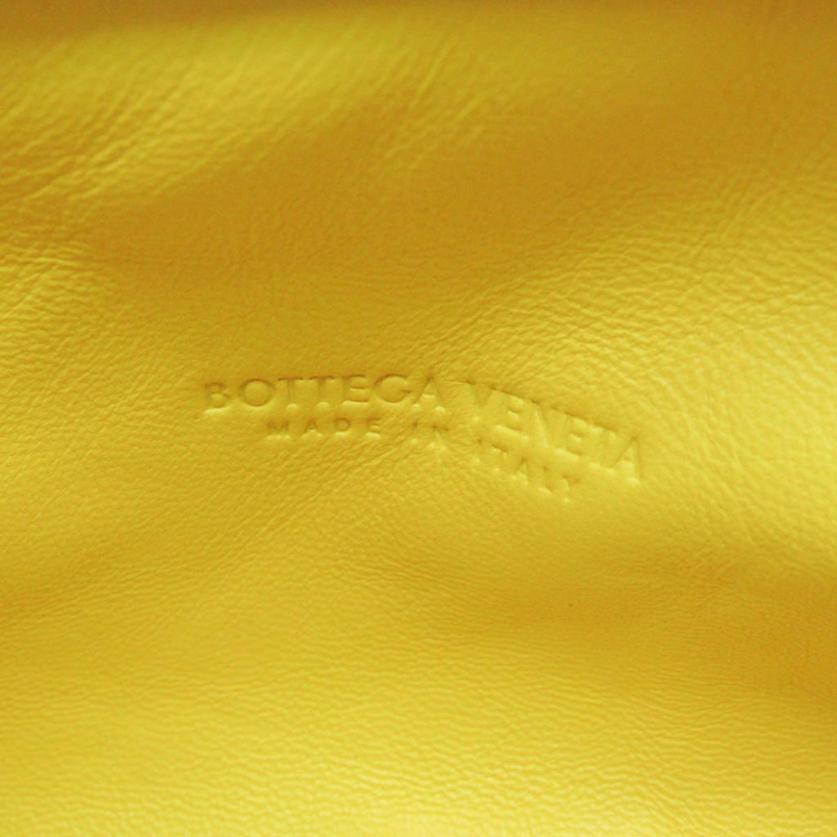 Bottega Veneta The Wave Twisted Chenille Yellow Textile Clutche & Pouche Bag (Pre-Owned)