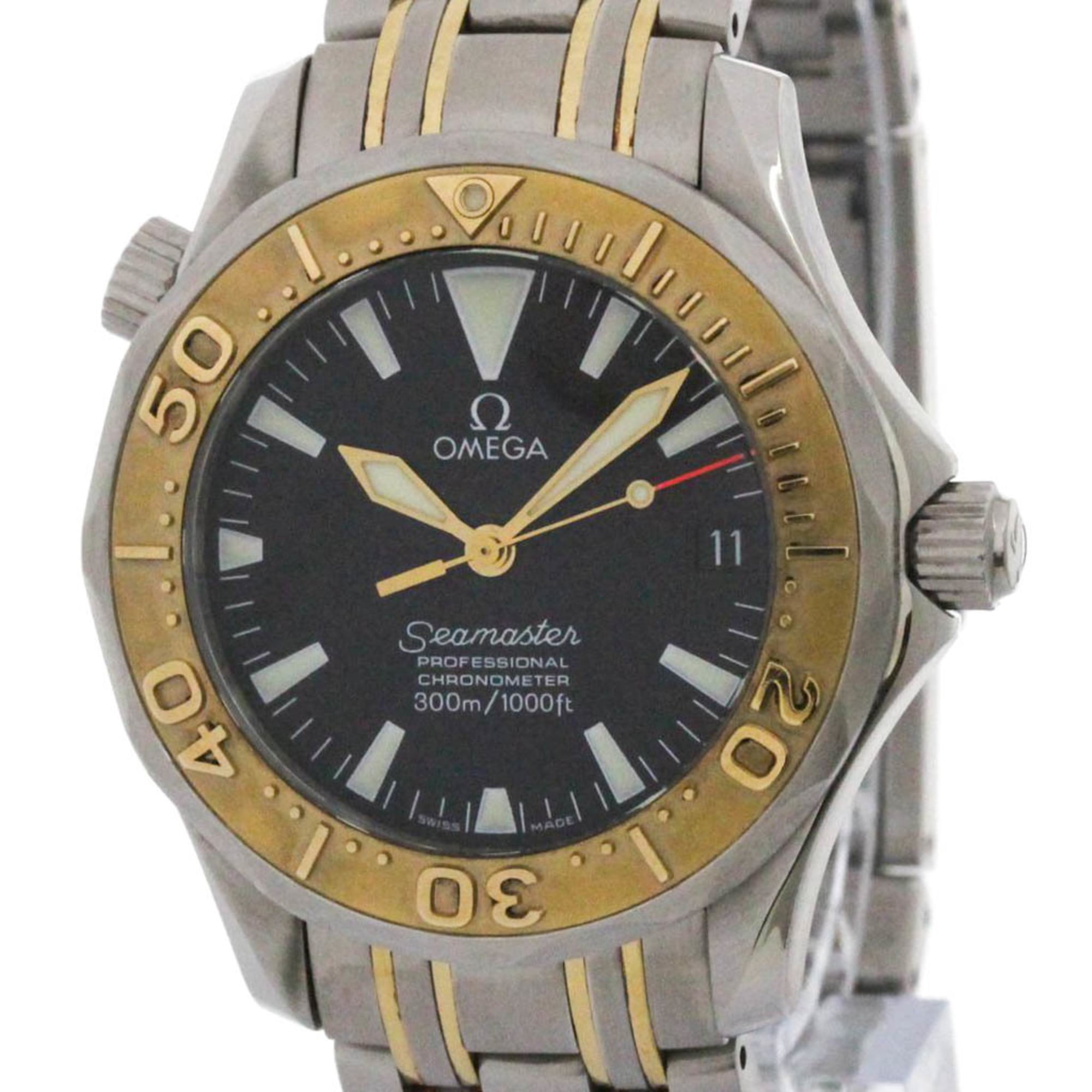 Omega Seamaster Professional Diver Chronometer 300M Automatic Stainless Steel And Yellow Gold (18K) Watch (Pre-Owned)
