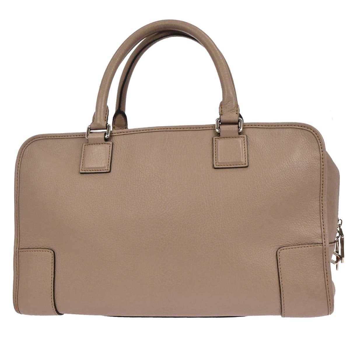 Loewe Amazona Leather Beige Leather Handbag (Pre-Owned)