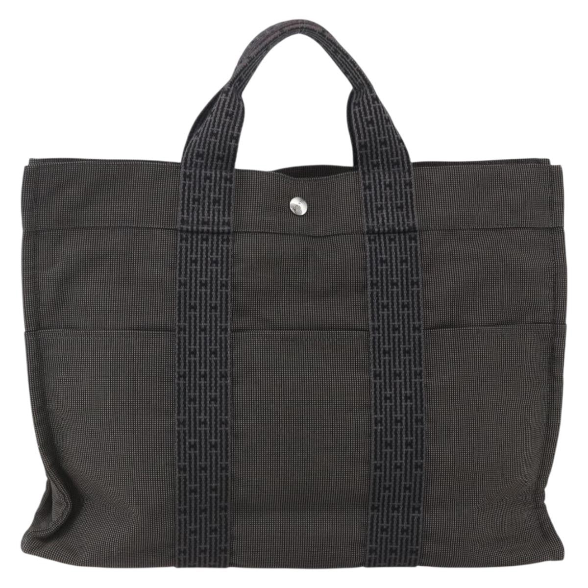 Hermes Fourre-Tout Herline Fourre-Tout Herline Gray Canvas Tote Bag Bag (Pre-Owned)