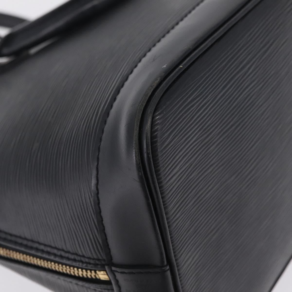 Louis Vuitton Alma Epi Leather Black Leather Handbag (Pre-Owned)