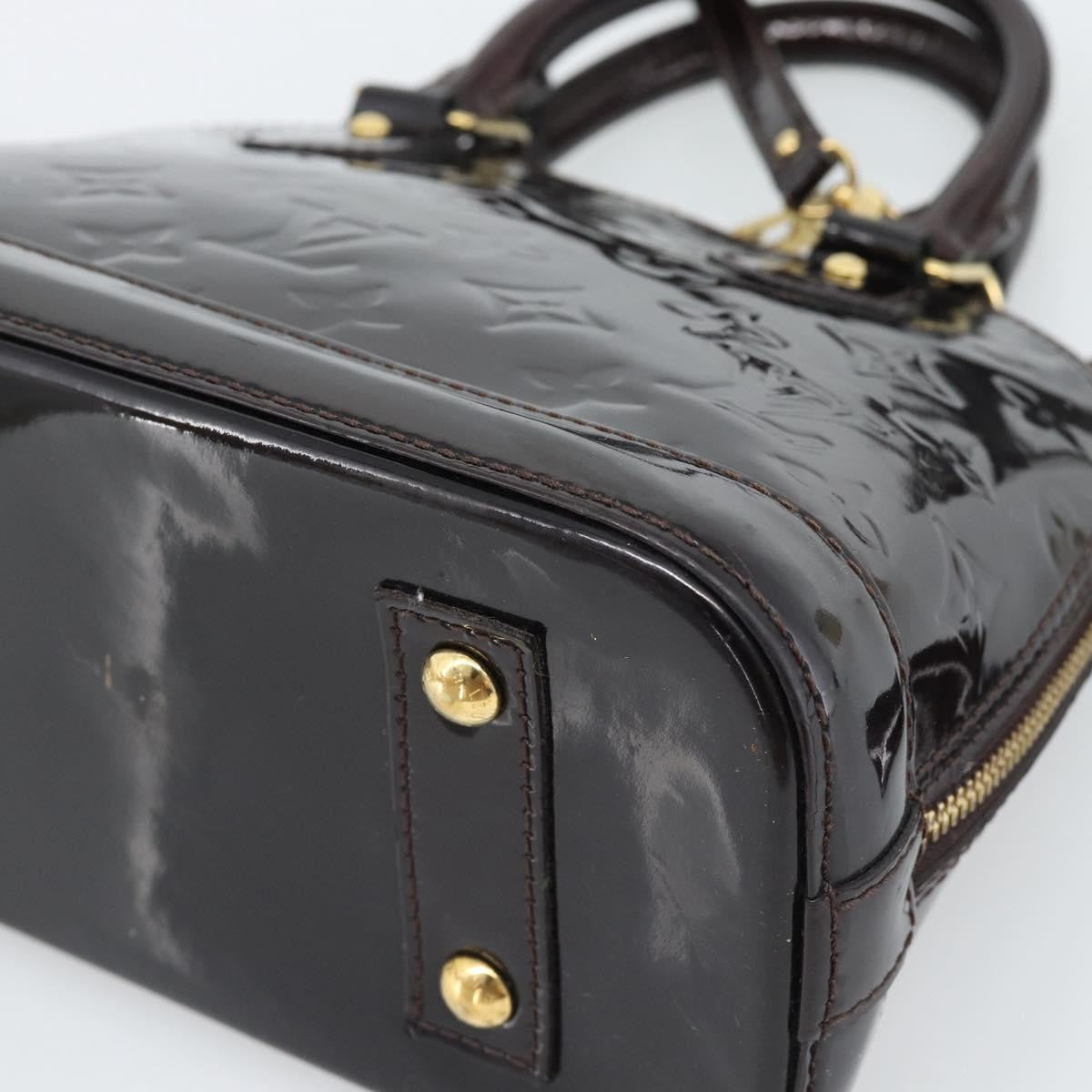 Louis Vuitton Alma Monogram Vernis Purple Patent_Leather Handbag (Pre-Owned)