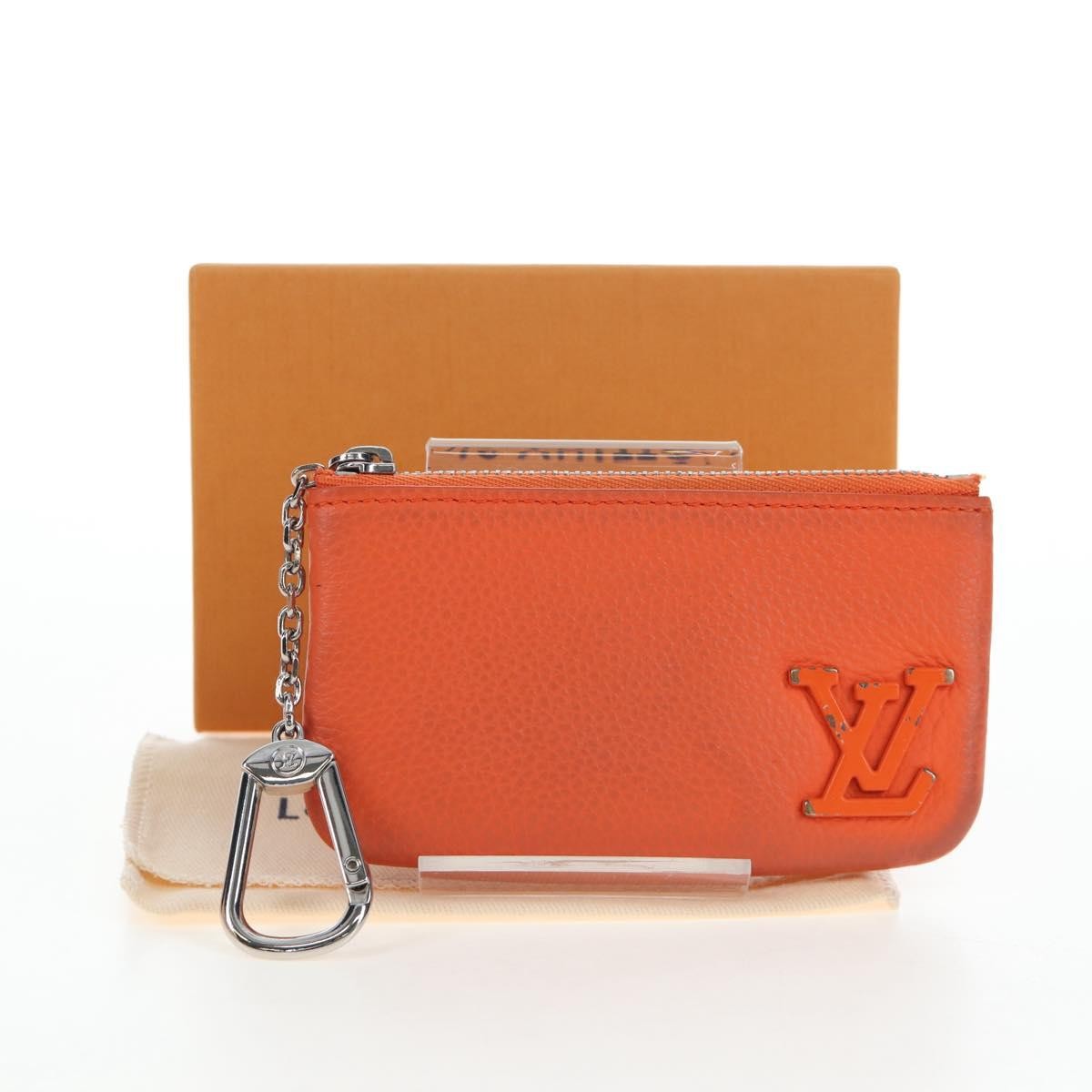 Louis Vuitton Pochette Clés Everyday Lv Leather Orange Leather Wallets Accessory (Pre-Owned)