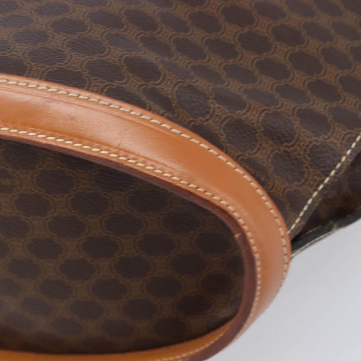 Celine Macadam Canvas And Leather Brown Canvas Tote Bag Bag (Pre-Owned)