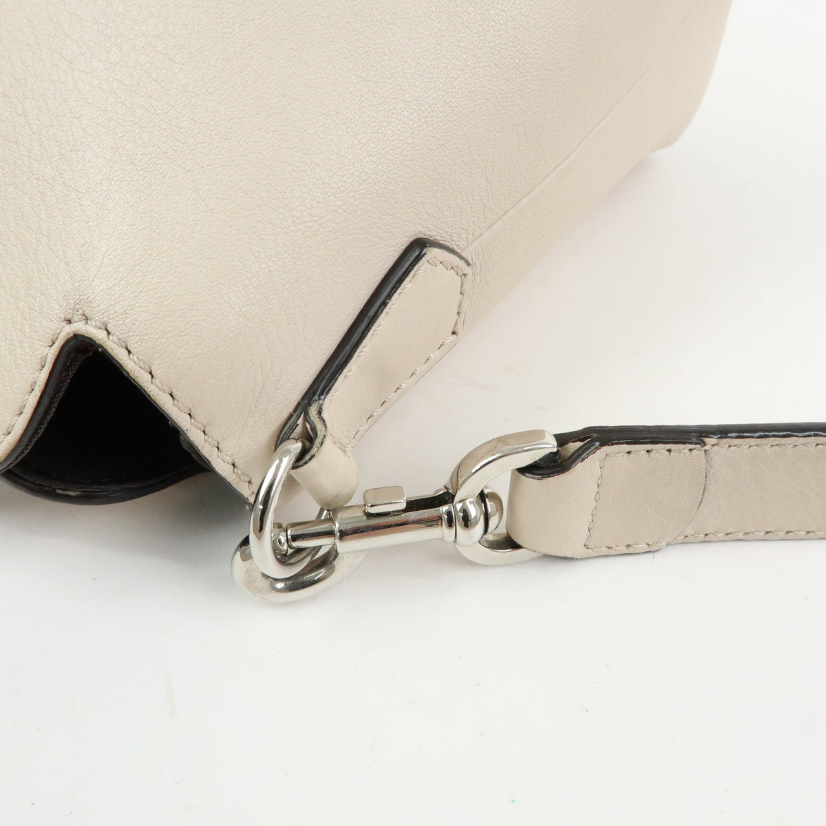 Fendi Selleria By The Way Satchel Leather Neutral Leather Handbag (Pre-Owned)