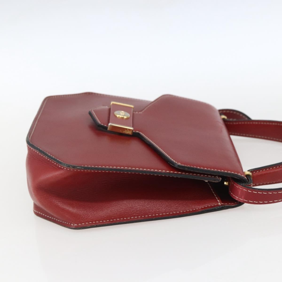 Christian Dior Vintage Leather Red Leather Handbag (Pre-Owned)