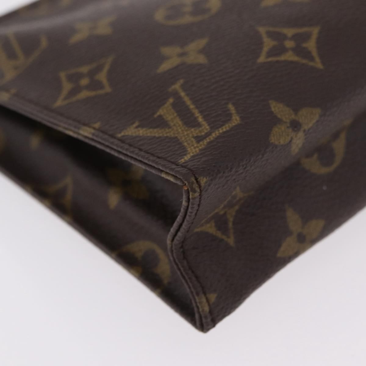 Louis Vuitton Toiletry Pouch Monogram Canvas Brown Canvas Clutche & Pouche Bag (Pre-Owned)