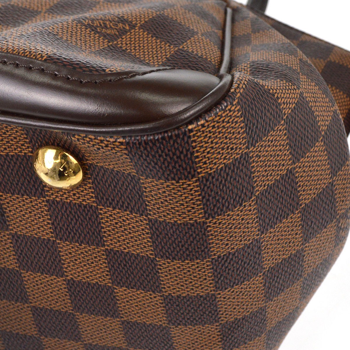 Louis Vuitton Verona Damier Ebene Brown Canvas Handbag (Pre-Owned)