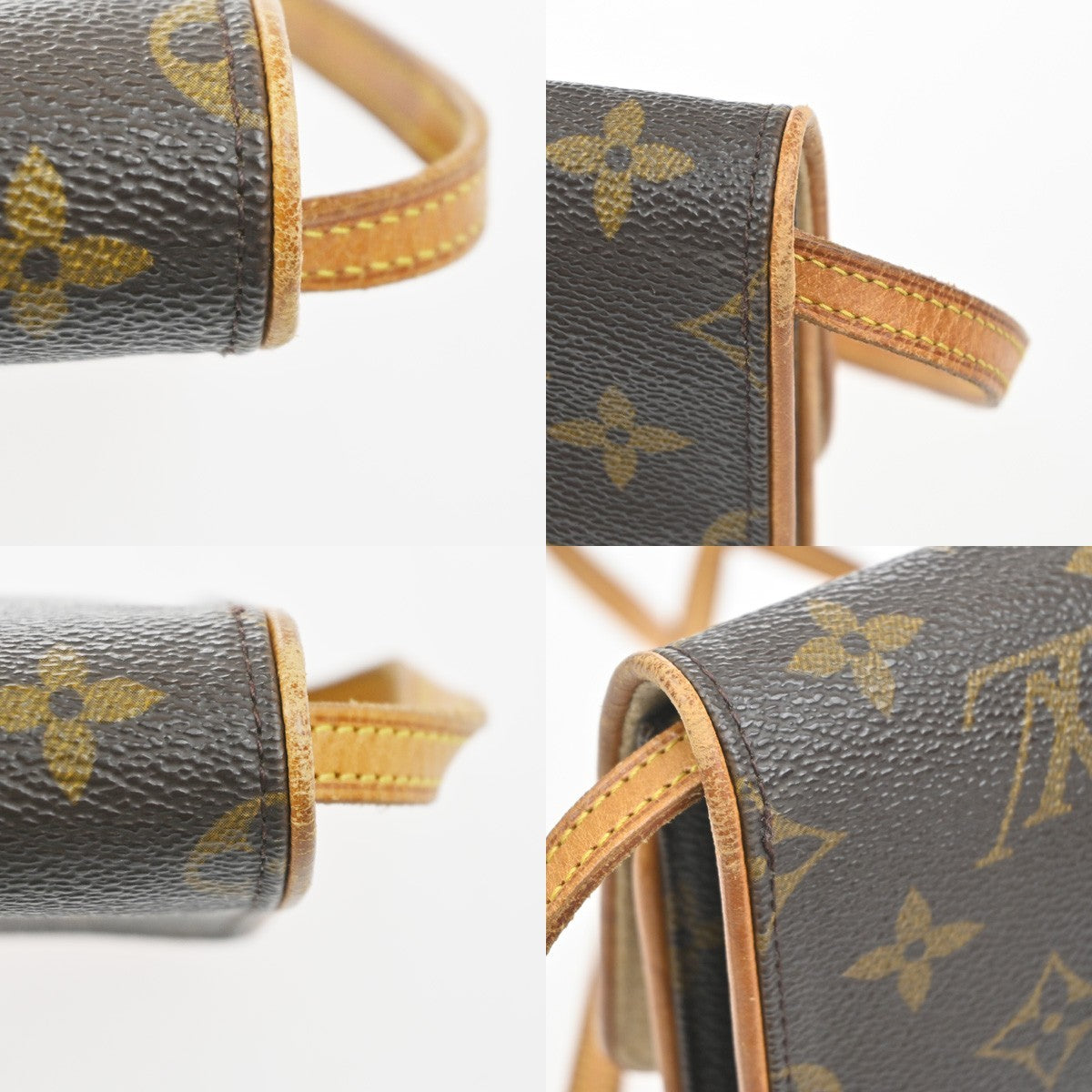 Louis Vuitton Twin Monogram Canvas Brown Canvas Clutche & Pouche Bag (Pre-Owned)