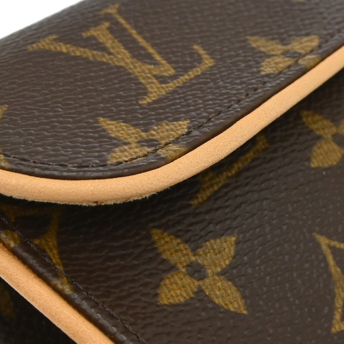 Louis Vuitton Florentine Waist Monogram Canvas Brown Canvas Clutche & Pouche Bag (Pre-Owned)