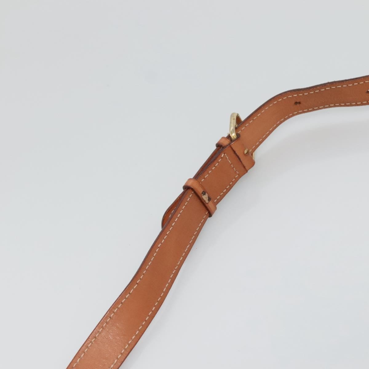 Celine Vintage Macadam Canvas And Leather Brown Canvas Shoulder Bag Bag (Pre-Owned)