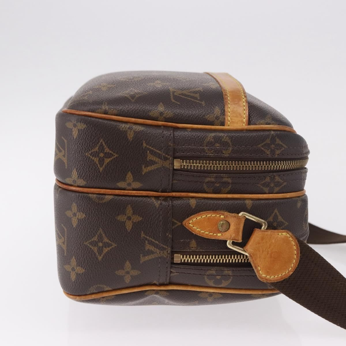Louis Vuitton Reporter Monogram Brown Canvas Shoulder Bag Bag (Pre-Owned)