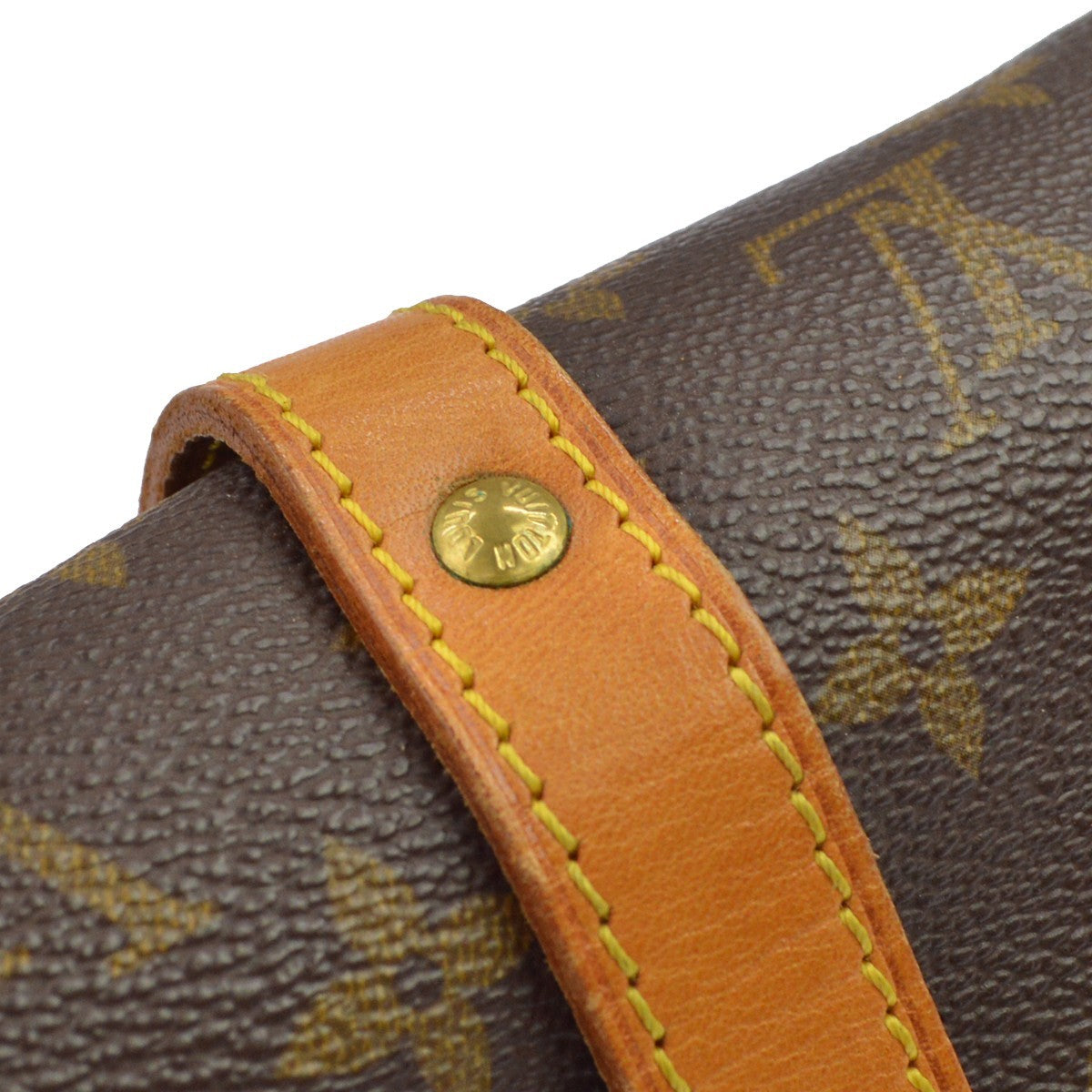 Louis Vuitton Saumur Monogram Canvas Brown Canvas Handbag (Pre-Owned)