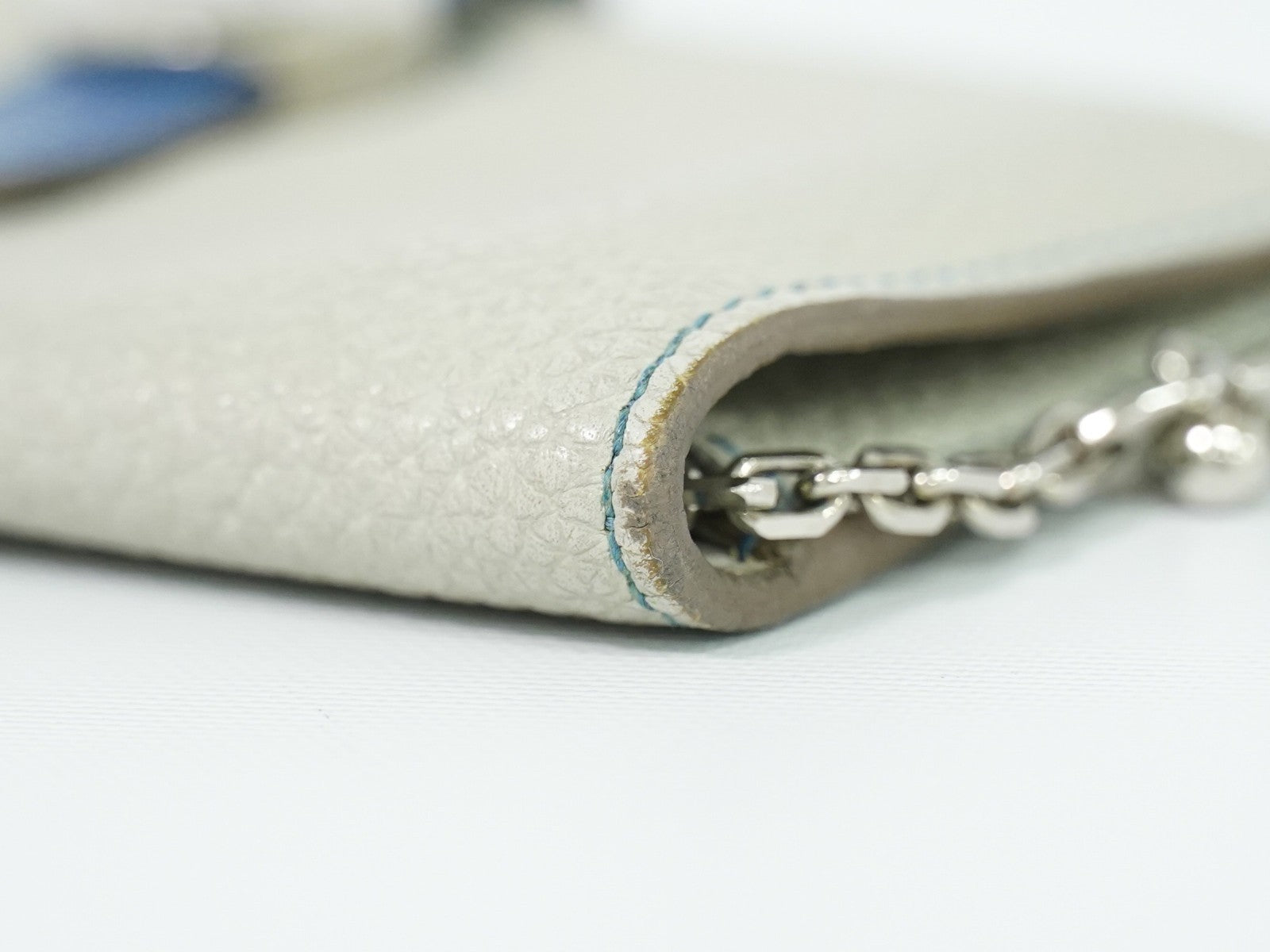 Hermes Dogon Compact Leather Gray Leather Wallets Accessory (Pre-Owned)