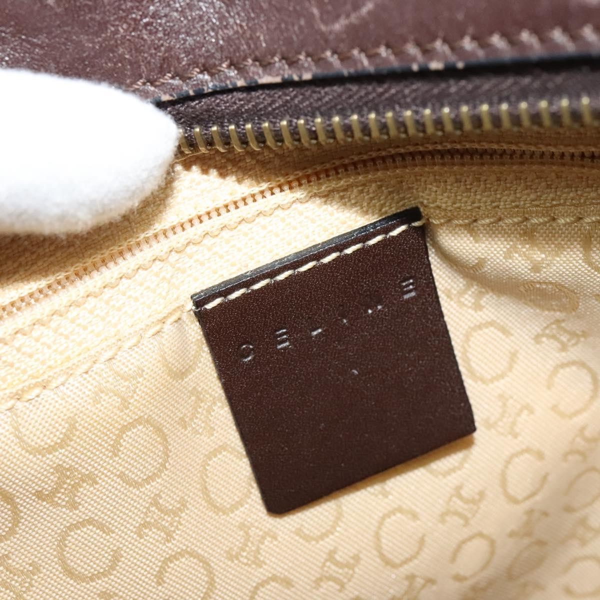 Celine C Macadam Canvas Gray Canvas Handbag (Pre-Owned)