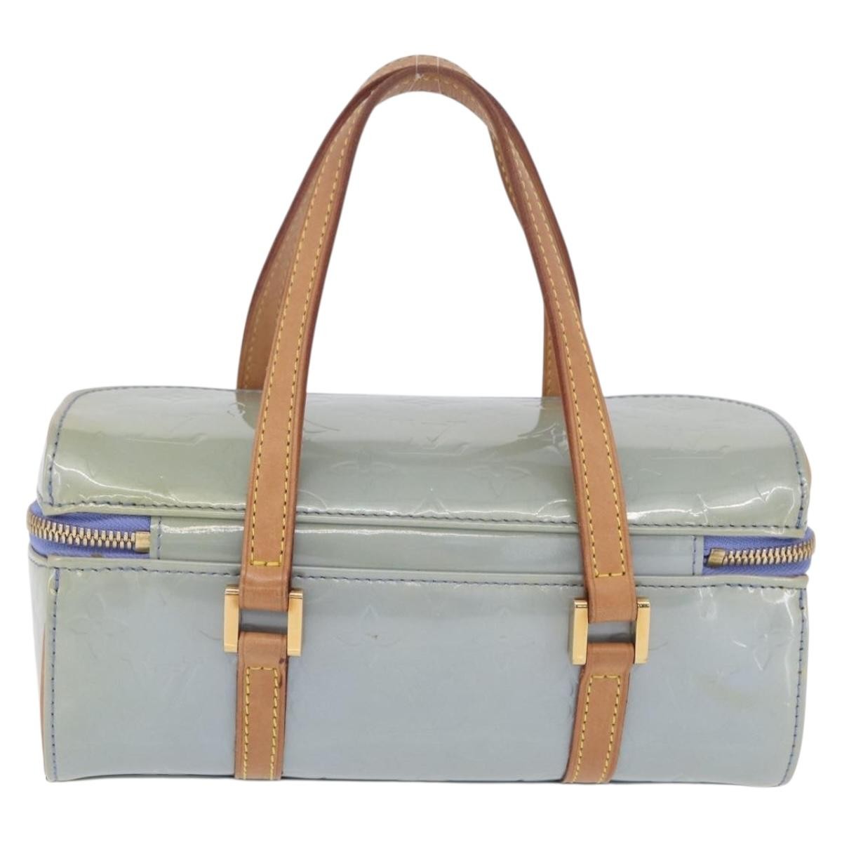 Louis Vuitton Sullivan Horizontal Monogram Vernis Blue Patent_Leather Handbag (Pre-Owned)