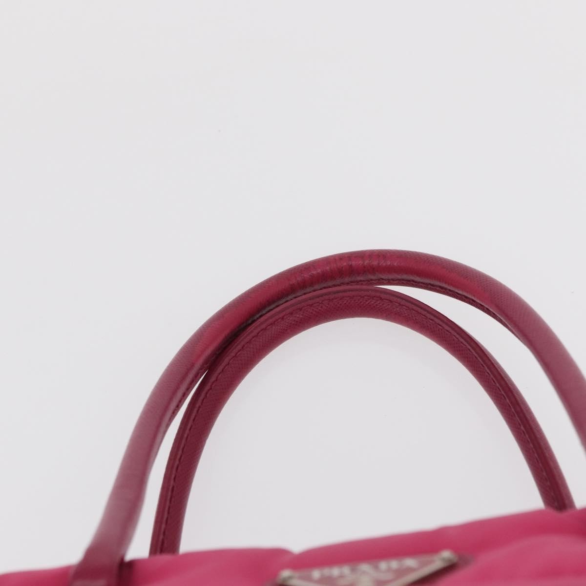 Prada Bomber Tessuto Pink Nylon Tote Bag Bag (Pre-Owned)