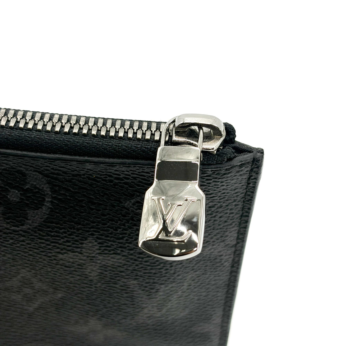Louis Vuitton Pochette Voyage Monogram Eclipse Canvas Black Canvas Clutche & Pouche Bag (Pre-Owned)