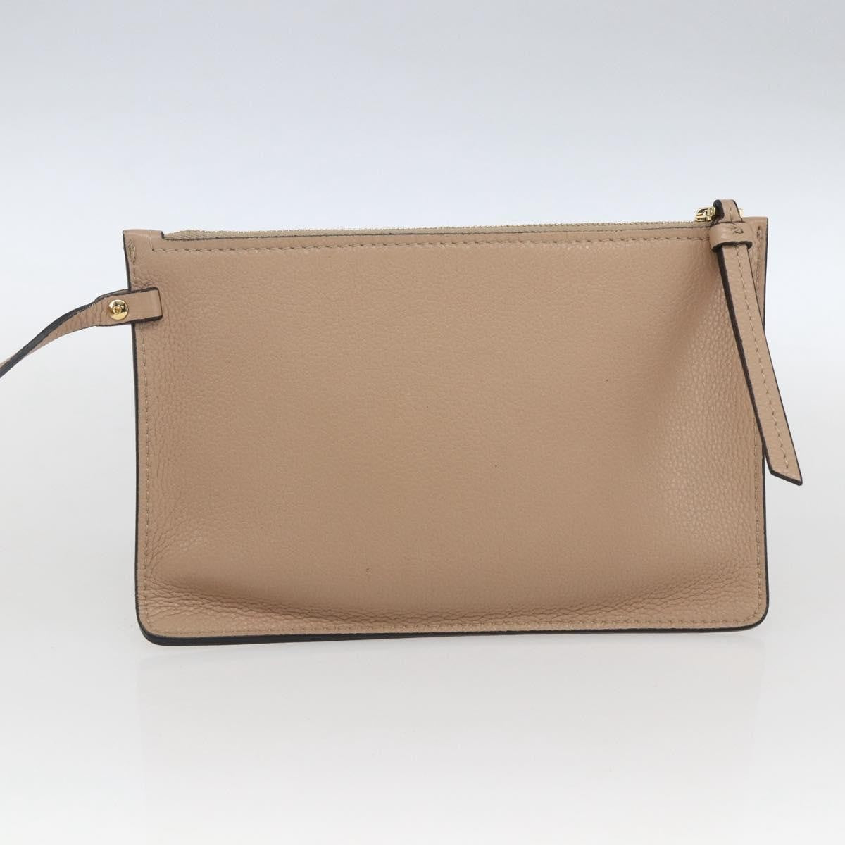 Salvatore Ferragamo Vala Tote Leather Beige Leather Tote Bag Bag (Pre-Owned)