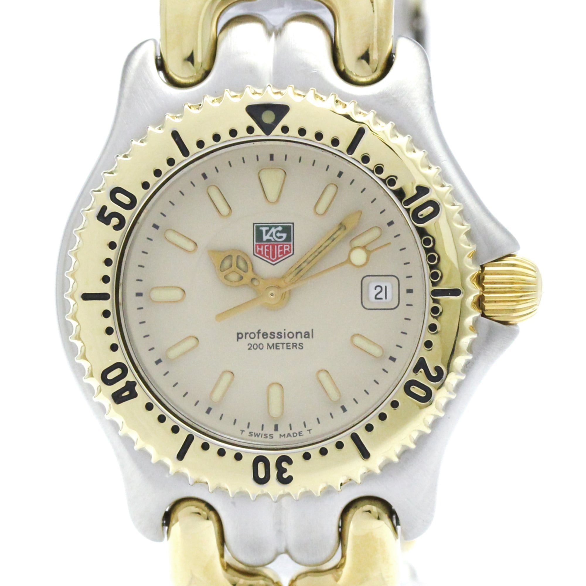 Tag Heuer Sel Professional 200M Quartz Stainless Steel And Gold Plated Watch (Pre-Owned)