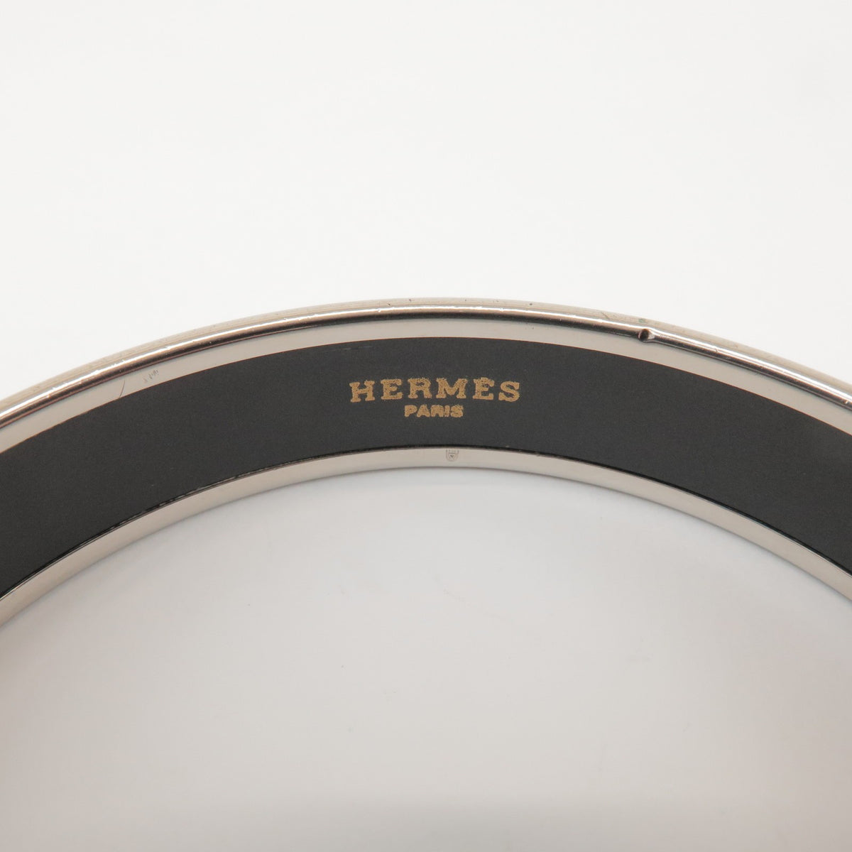 Hermes Caleche Bangle Enamel Silver Silver_Plated Bracelet Jewelry (Pre-Owned)
