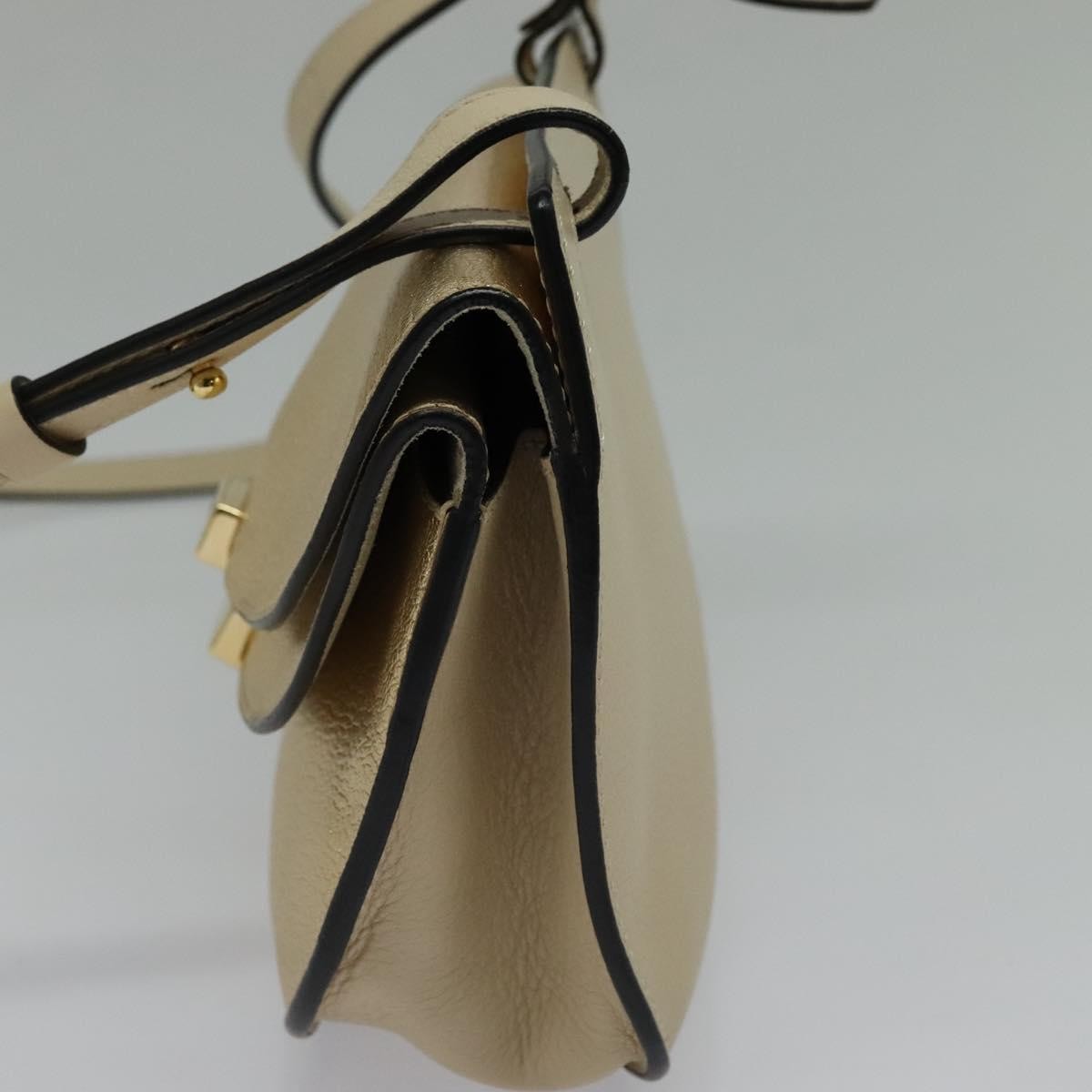 Chloe Georgia Leather Gold Leather Shoulder Bag Bag (Pre-Owned)