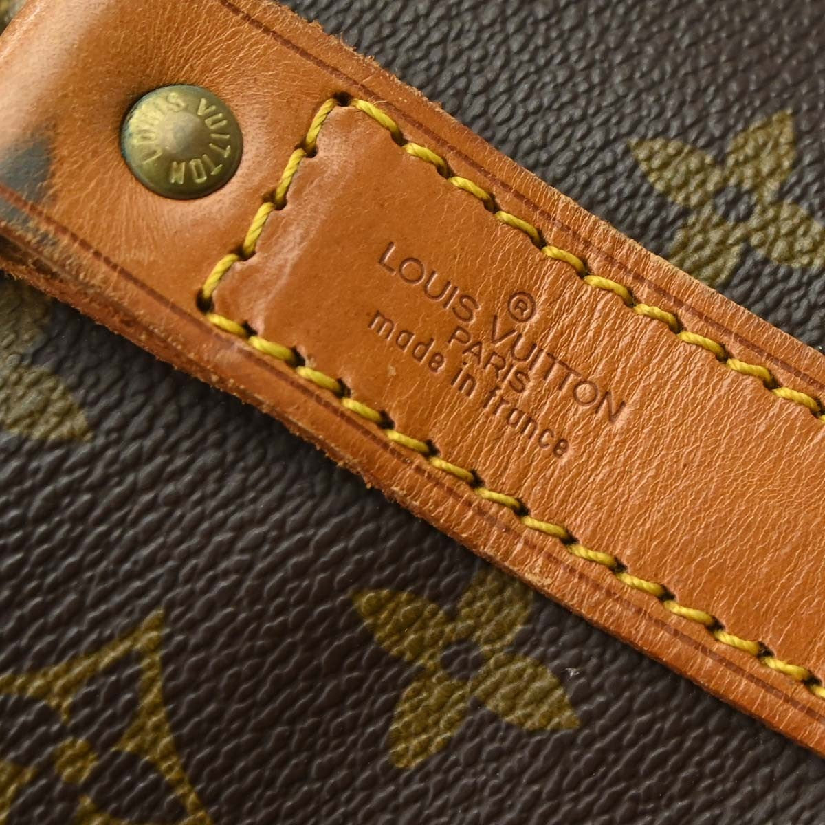 Louis Vuitton Keepall Bandouliere Monogram Canvas Brown Canvas Travel Bag Bag (Pre-Owned)